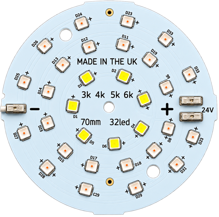 Circular 24v 70mm LED board
